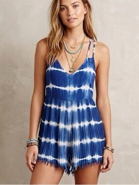 Tie dye cheeky romper strappy